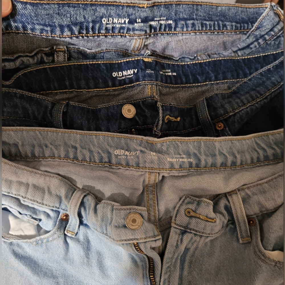 3 Pairs - Old Navy Light Blue High Rise Women's Jeans